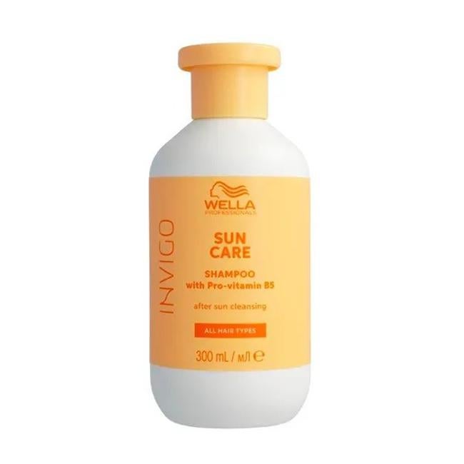 Profesionales de Wella Invimo Sun después del champú del sol.